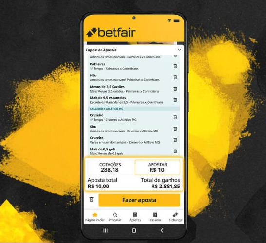 pagamentos da Betfair